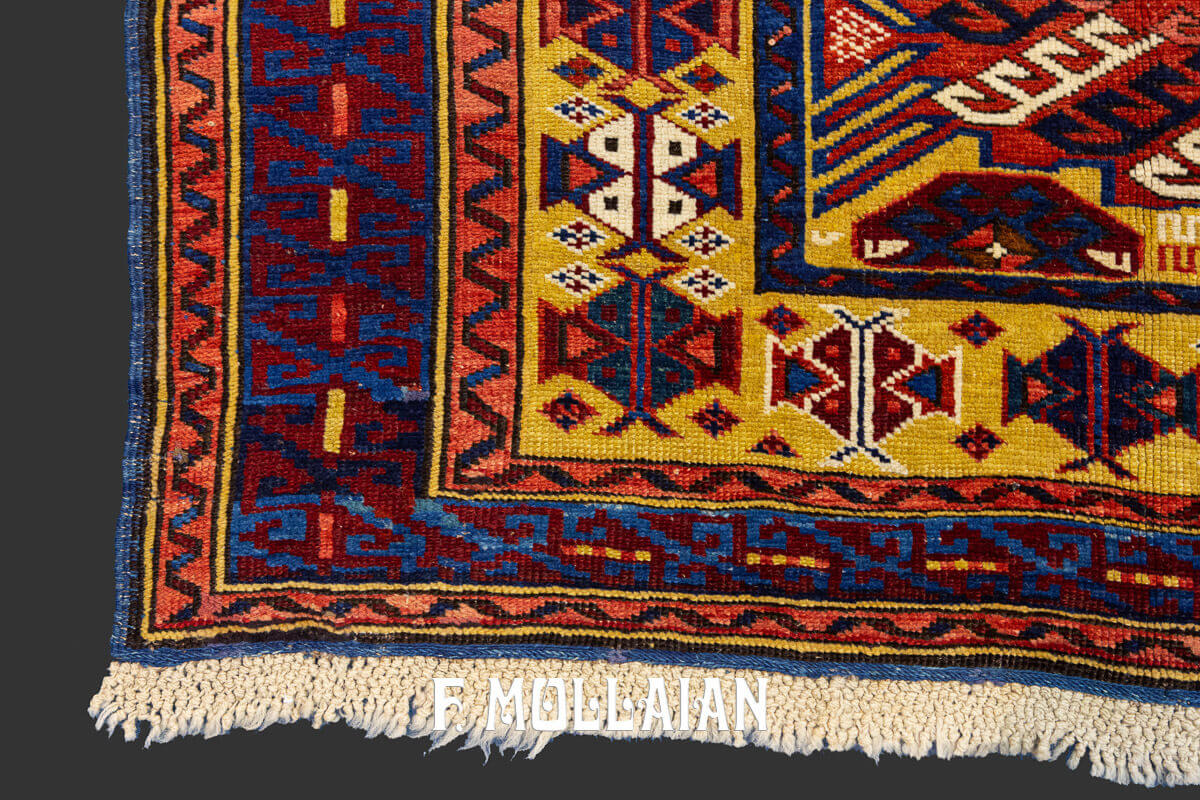 Antique Caucasian Zeiwa (Zeiva) Hand-knottet Rug n°:68711989